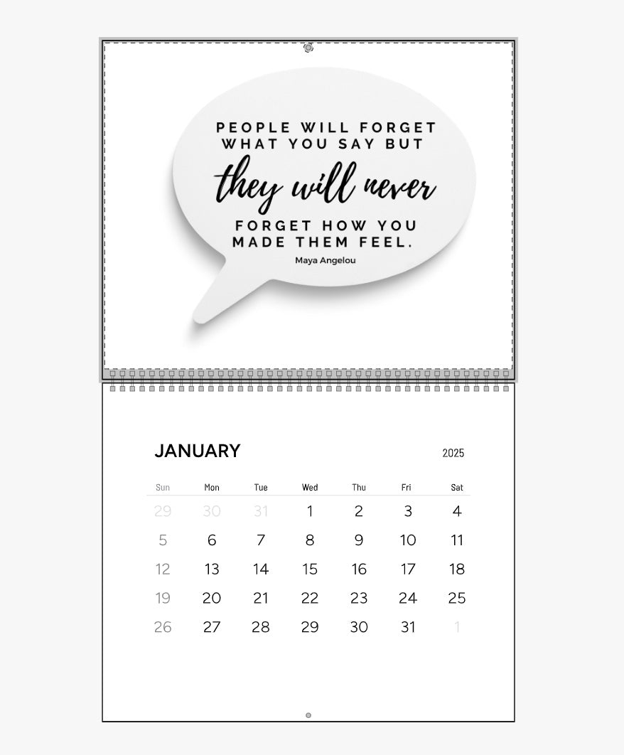 SPEAKERS Motivational Wall Calendar (2025)